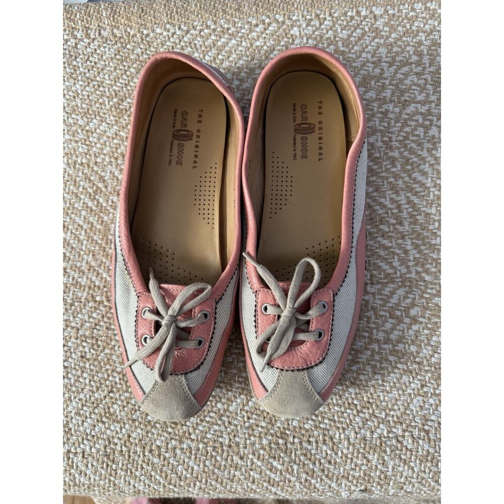 PRADA The Original Car Shoe by Beige Pink women's Loafer Driving Shoes 10/10.5 - Picture 2 of 8